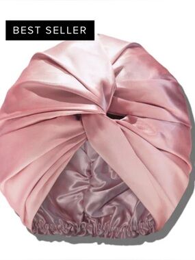 Slip Brand 100% Silk Pink Turban Hair Bonnet